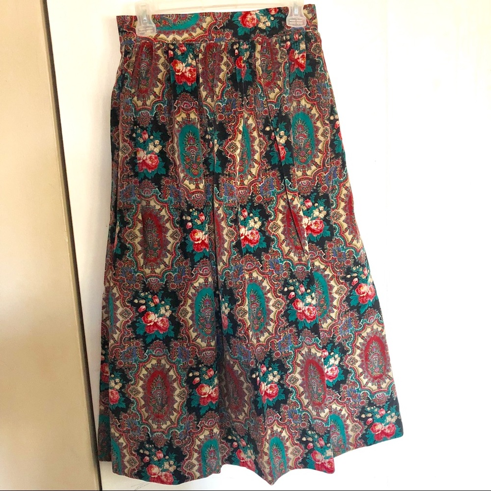 Vintage J. christopher floral skirt
